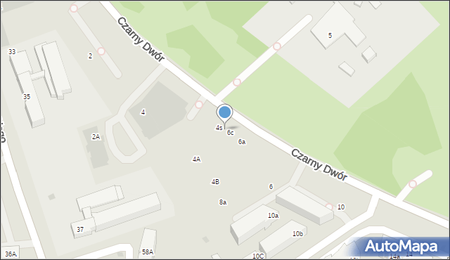 Gdańsk, Czarny Dwór, 6d, mapa Gdańska