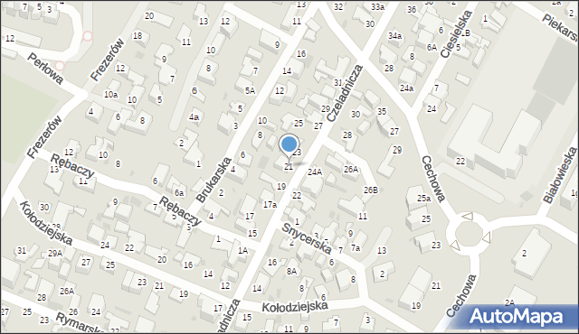 Gdynia, Czeladnicza, 21, mapa Gdyni