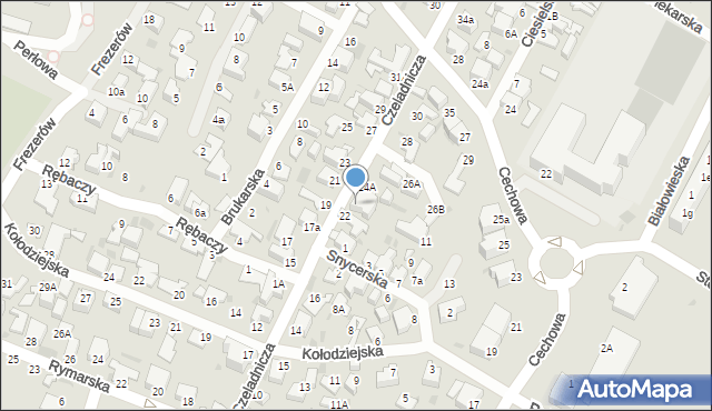 Gdynia, Czeladnicza, 24, mapa Gdyni