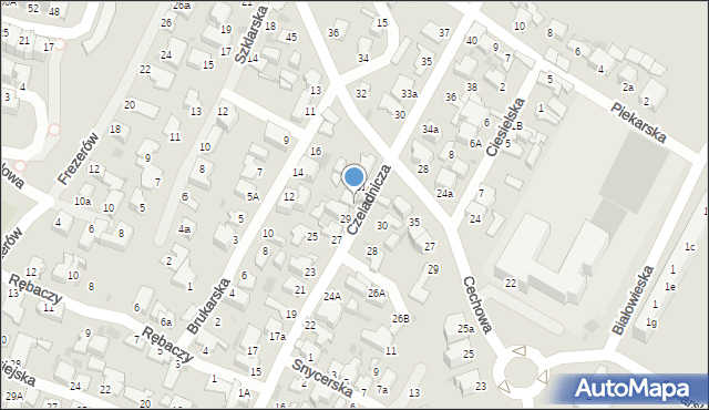 Gdynia, Czeladnicza, 31, mapa Gdyni
