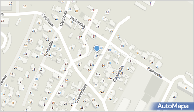 Gdynia, Czeladnicza, 35, mapa Gdyni