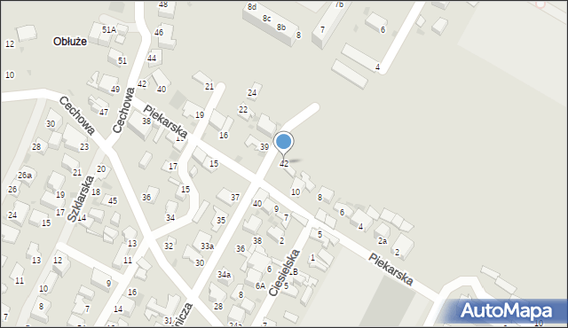 Gdynia, Czeladnicza, 42, mapa Gdyni