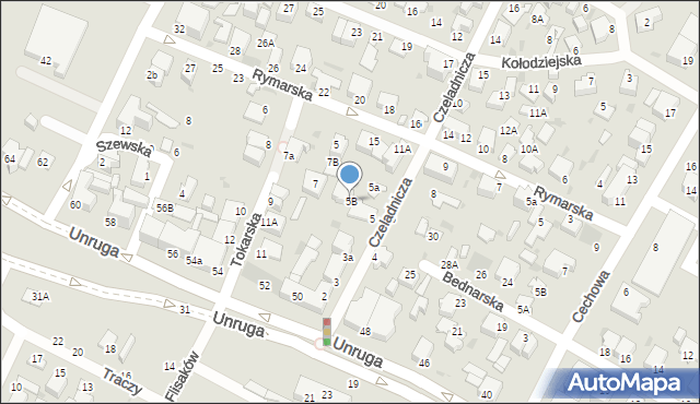 Gdynia, Czeladnicza, 5B, mapa Gdyni