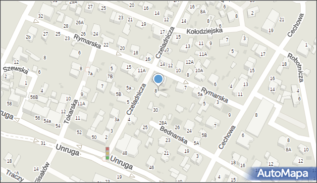 Gdynia, Czeladnicza, 8A, mapa Gdyni