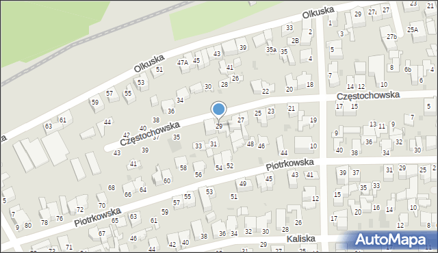 Gdynia, Częstochowska, 29, mapa Gdyni