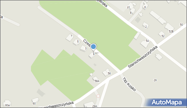 Gdynia, Czeska, 1, mapa Gdyni