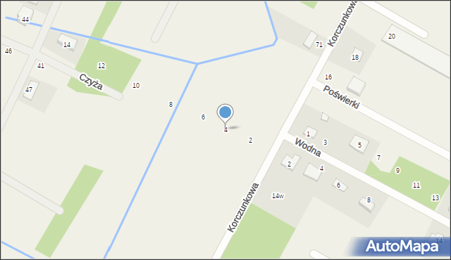 Głosków, Czyża, 4, mapa Głosków