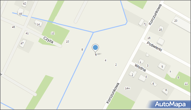 Głosków, Czyża, 6, mapa Głosków