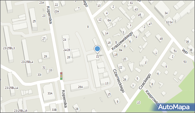 Głowno, Czarnieckiego Stefana, hetm., 11, mapa Głowno