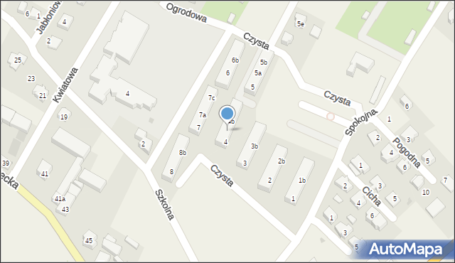 Gniechowice, Czysta, 4a, mapa Gniechowice