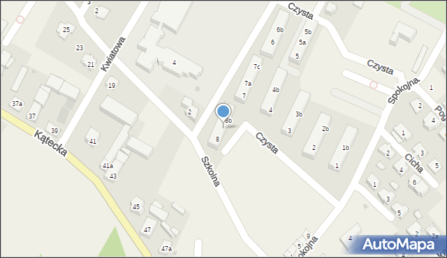 Gniechowice, Czysta, 8a, mapa Gniechowice