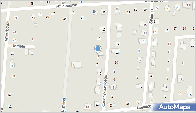 Gogolin, Czosnykowskiego Czesława, 9, mapa Gogolin