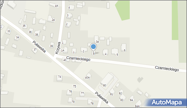 Gołąb, Czarnieckiego Stefana, hetm., 3, mapa Gołąb