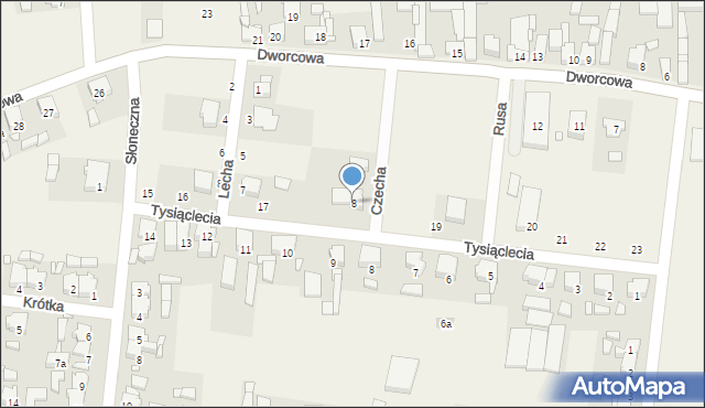 Golina, Czecha, 8, mapa Golina