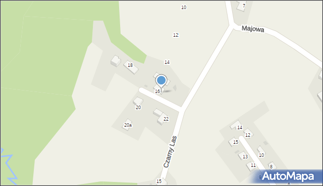 Górki Wielkie, Czarny Las, 16b, mapa Górki Wielkie