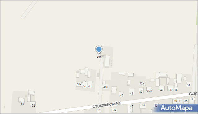 Gorzkowice, Częstochowska, 46a, mapa Gorzkowice