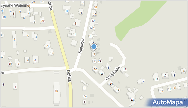 Gorzów Wielkopolski, Czołgistów, 3, mapa Gorzów Wielkopolski