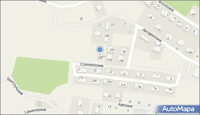 Gościcino, Czereśniowa, 12a, mapa Gościcino