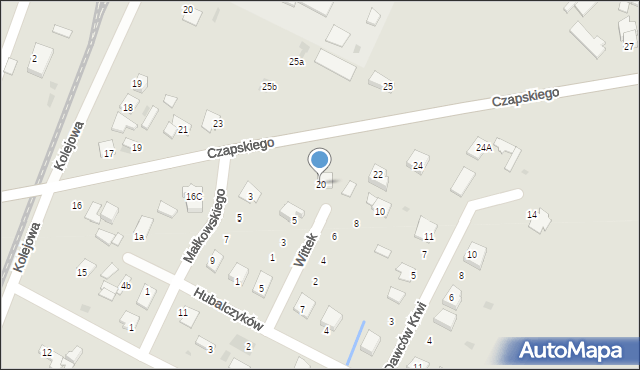 Gostynin, Czapskiego Andrzeja, 20, mapa Gostynin