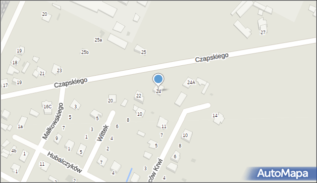 Gostynin, Czapskiego Andrzeja, 24, mapa Gostynin