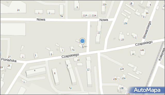 Gostynin, Czapskiego Andrzeja, 9, mapa Gostynin