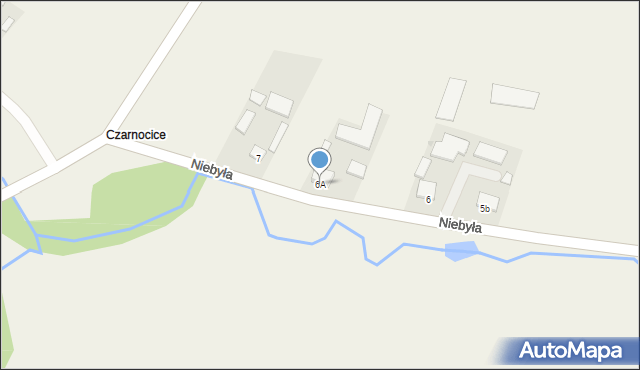 Gozna, Czarnocice, 6A, mapa Gozna