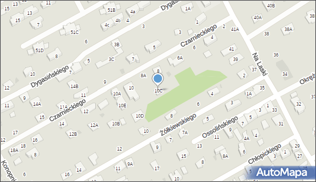 Grodzisk Mazowiecki, Czarnieckiego Stefana, hetm., 10C, mapa Grodzisk Mazowiecki