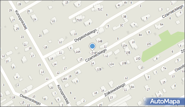 Grodzisk Mazowiecki, Czarnieckiego Stefana, hetm., 13, mapa Grodzisk Mazowiecki