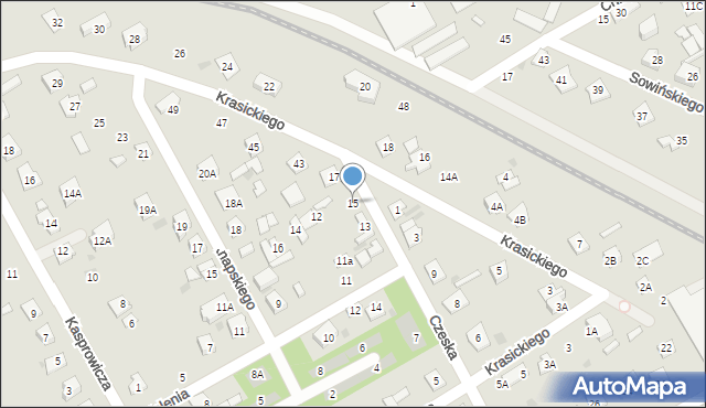 Grodzisk Mazowiecki, Czeska, 15, mapa Grodzisk Mazowiecki