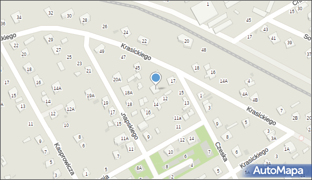 Grodzisk Mazowiecki, Czeska, 17a, mapa Grodzisk Mazowiecki