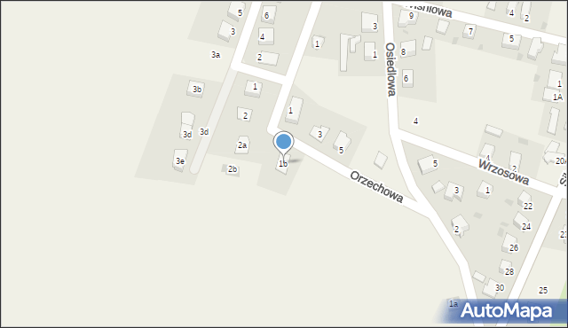 Gromadka, Czereśniowa, 1b, mapa Gromadka