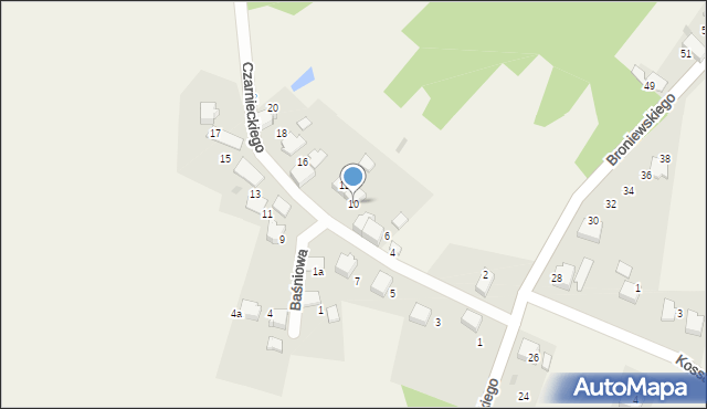 Gromiec, Czarnieckiego Stefana, hetm., 10, mapa Gromiec