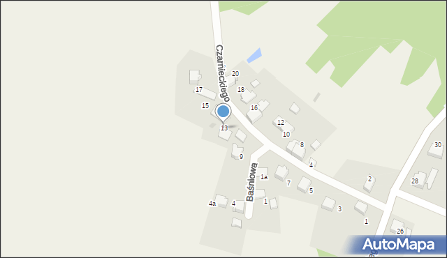 Gromiec, Czarnieckiego Stefana, hetm., 13, mapa Gromiec