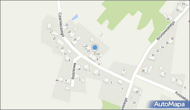 Gromiec, Czarnieckiego Stefana, hetm., 8, mapa Gromiec