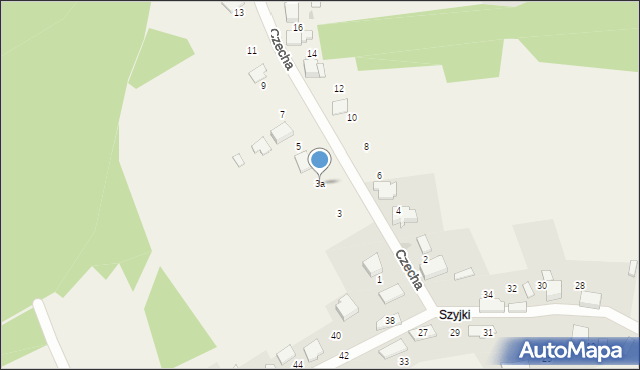 Gromiec, Czecha Bronisława, 3a, mapa Gromiec
