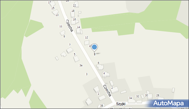 Gromiec, Czecha Bronisława, 8, mapa Gromiec