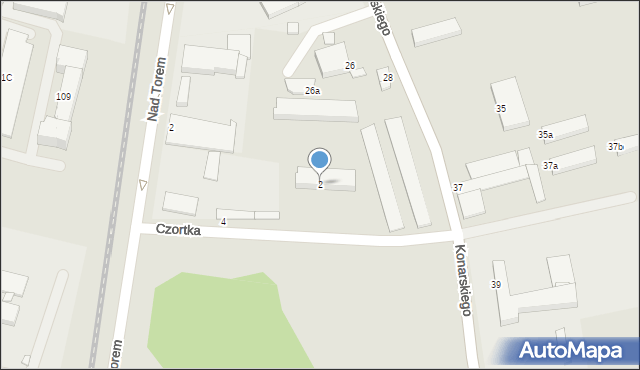 Grudziądz, Czortka Antoniego, 2, mapa Grudziądza