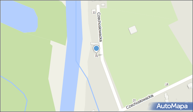 Gryfino, Czechosłowacka, 31, mapa Gryfino