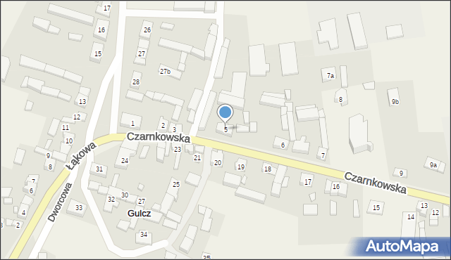 Gulcz, Czarnkowska, 5, mapa Gulcz