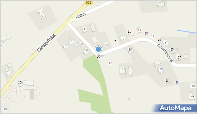 Hażlach, Czuchowska, 10, mapa Hażlach