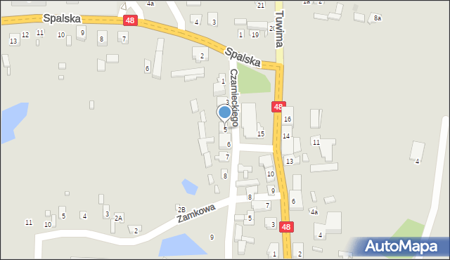 Inowłódz, Czarnieckiego Stefana, hetm., 5, mapa Inowłódz