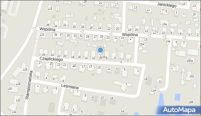 Inowrocław, Czaplickiego Leona, 10, mapa Inowrocławia