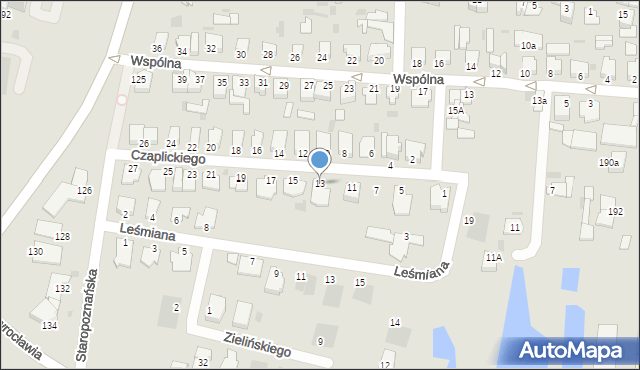 Inowrocław, Czaplickiego Leona, 13, mapa Inowrocławia