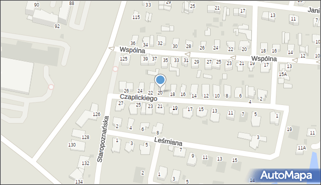 Inowrocław, Czaplickiego Leona, 20, mapa Inowrocławia