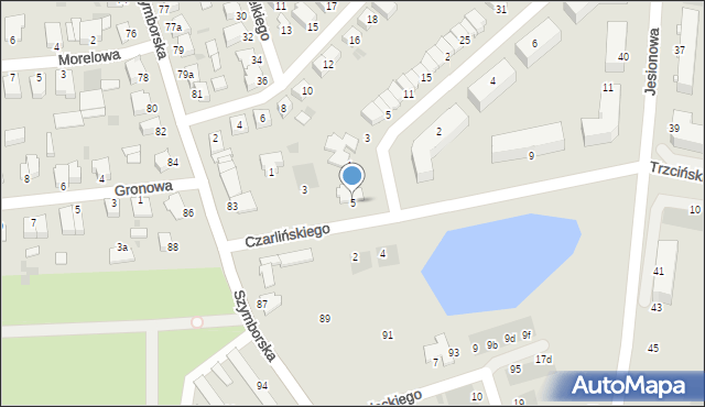 Inowrocław, Czarlińskiego Leona, 5, mapa Inowrocławia