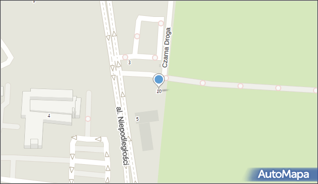 Inowrocław, Czarna Droga, 10, mapa Inowrocławia