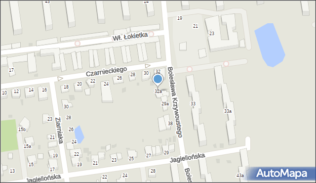 Inowrocław, Czarnieckiego Stefana, hetm., 32a, mapa Inowrocławia