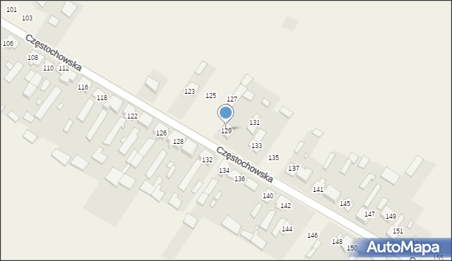 Iwanowice Duże, Częstochowska, 129, mapa Iwanowice Duże