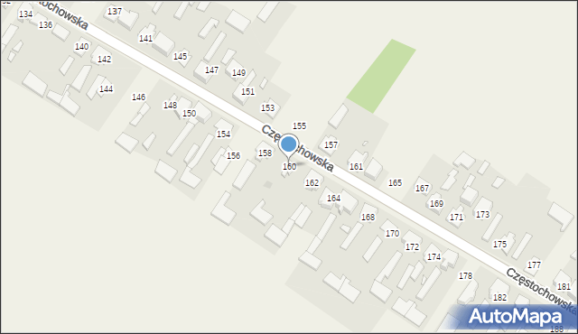 Iwanowice Duże, Częstochowska, 160, mapa Iwanowice Duże