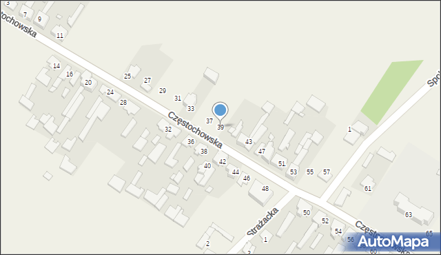 Iwanowice Duże, Częstochowska, 39, mapa Iwanowice Duże